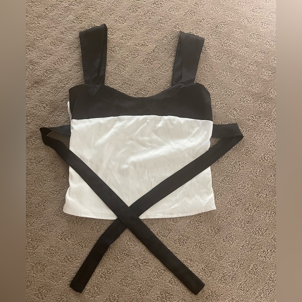 Silky wrap top!